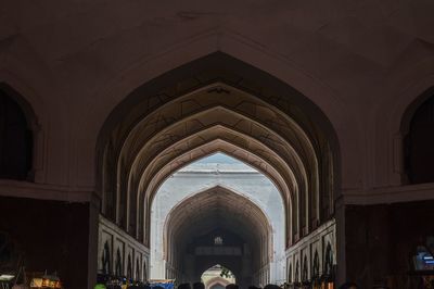 Low angle view of historic building