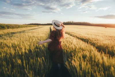 Woman in a field