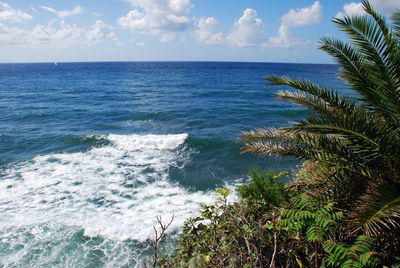 Scenic view of sea against sky