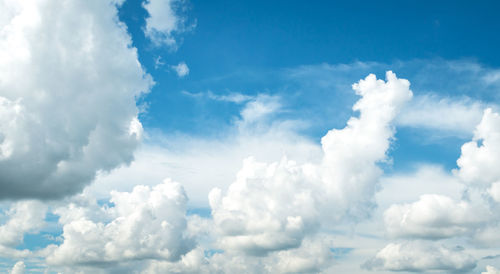 Low angle view of clouds in sky