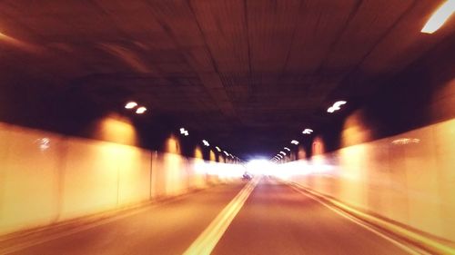 Illuminated tunnel