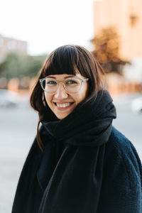 Portrait of woman smiling