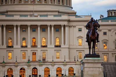 Statue of historic building