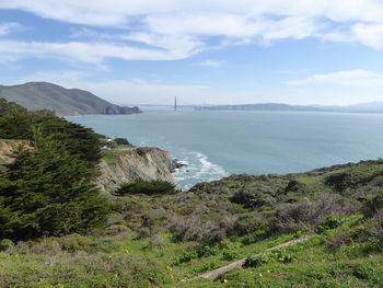 Scenic view of sea against sky