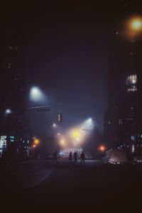 People at night