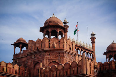 Low angle view of historic building against sky