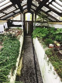 Interior of abandoned railroad station