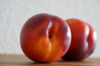 Close-up of apple on table