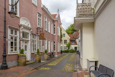 Street amidst buildings in town