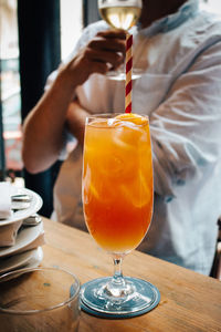 Close-up of drink on table