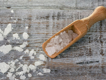 Close-up of himalayan salt