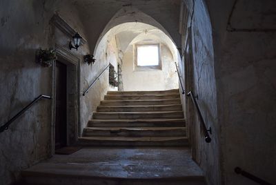 Staircase in abandoned building