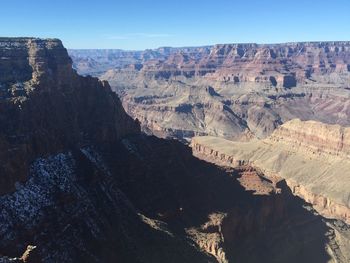 Scenic view of rocky mountains