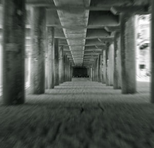 Surface level of empty tunnel