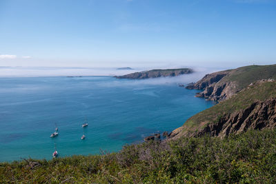 Scenic view of sea against sky