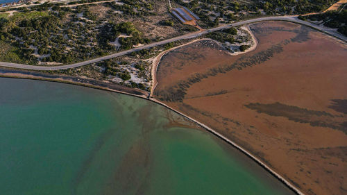 High angle view of landscape