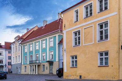 Low angle view of building against sky