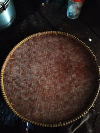 High angle view of bread on table