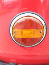 Directly above shot of red mirror