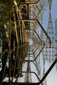 Low angle view of bridge against sky