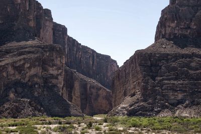 Panoramic view of rock formations