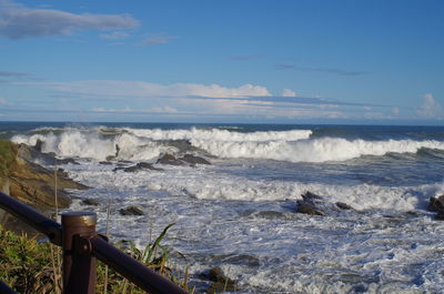 Scenic view of sea against sky