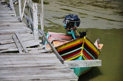 Man standing on boat