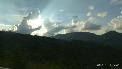 Panoramic view of landscape against sky