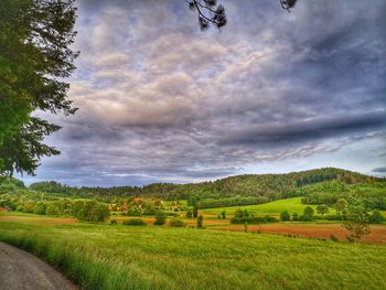 Scenic view of landscape against sky