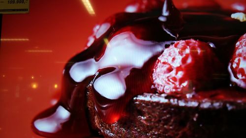 Close-up of ice cream