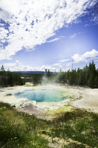 Scenic view of landscape against sky