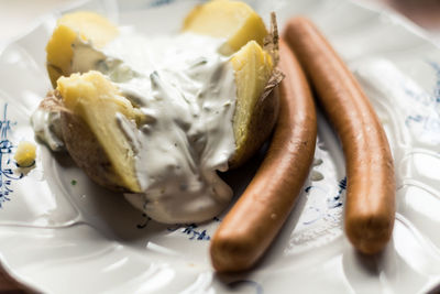 Close-up of food in plate