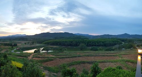 Scenic view of landscape against sky