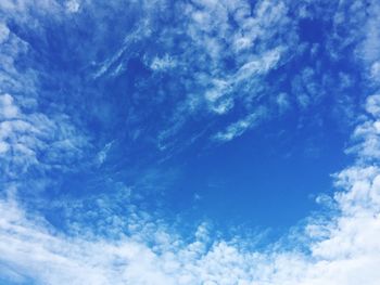 Low angle view of clouds in sky