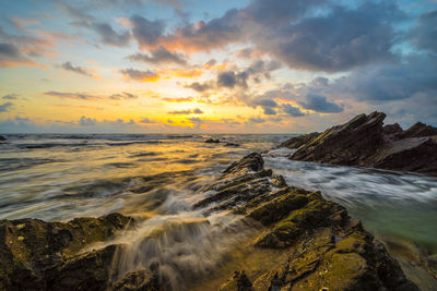 Dramatic sky over sea