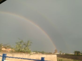 Scenic view of rainbow in sky