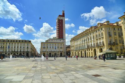 View of buildings in city