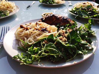 Close-up of salad in plate