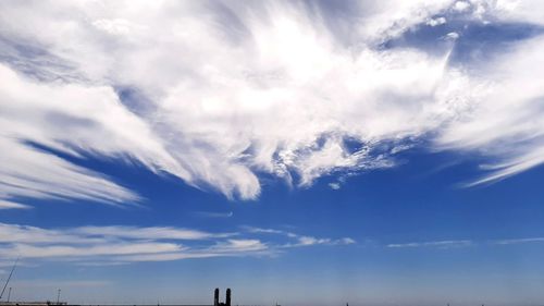 Low angle view of clouds in sky
