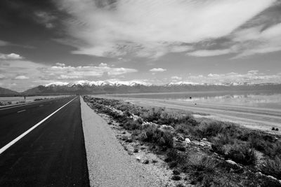 Road passing through landscape