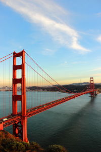 Golden gate bridge at sunset, san francisco 