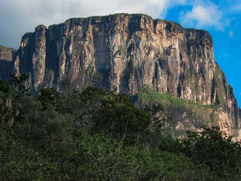 Rock formations on mountain