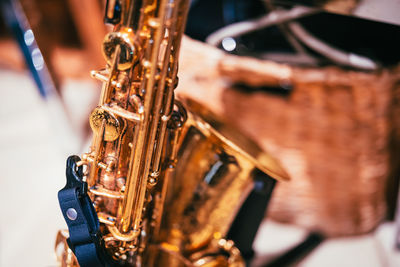 Close-up of musical instrument