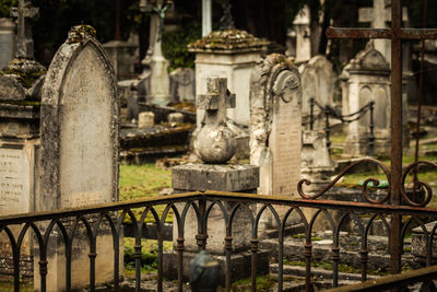 Statues at cemetery