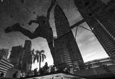 Low angle view of buildings against sky