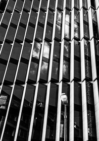 Low angle view of modern building in city