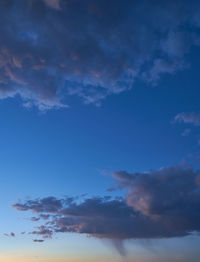 Low angle view of clouds in sky