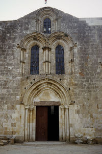 Facade of historic building