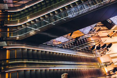 Low angle view of staircase in city