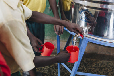 Safe drinking water at school in uganda